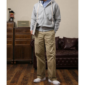 17.5 oz Terry Cloth Zip-Up Hoodie Vintage Gray Non Stock Mfg. 100% Cotton Sz 42